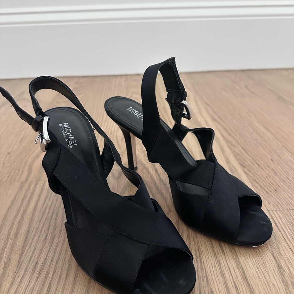 Michael Kors Black Strappy Heels